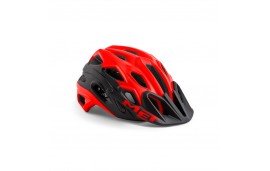 Casco MET Lupo rojo negro