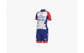 EQUIPACIÓN NIÑO (2 PIEZAS) GROUPAMA-FDJ 2022 ROJO - AZUL - BLANCO