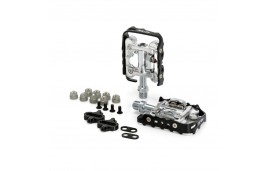 XLC PD-S02 PEDALES AUTOMATICOS MTB 108X65MM UNILATERALES NEGRO/PLATA