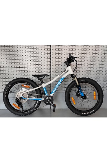 Bicicleta Ghost Kato 20 Full Party blanco/azul