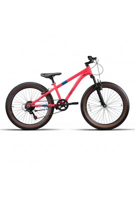 Bicicleta infantil Ghost Kato 24" Pro plata rojo