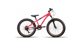 BICICLETA JUNIOR JL WENTI 24'' FAT200 1X7VEL CORAL
