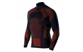 Camiseta Interior Manga Larga BIOTEX Icebreak Termico Negro/Rojo 3D XS-S