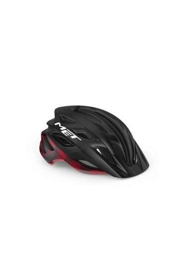 CASCO MET VELENO MIPS NEGRO/ROJO MATE BRILLO S